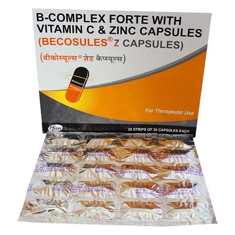 Becosules Z Capsules .